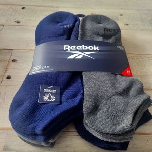 Reebok Mens low cut performance training socks. 6 pack.